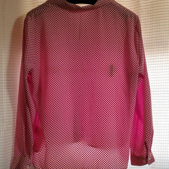 Liz Baker red & white button down vintage - Picture 7 of 7